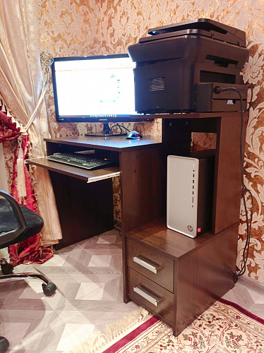 Стол компьютерный Джаз-24 правый венге фото покупателя 63