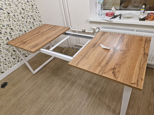 Стол раскладной Лота Лофт 120 25 мм юта / черный матовый фото покупателя 568