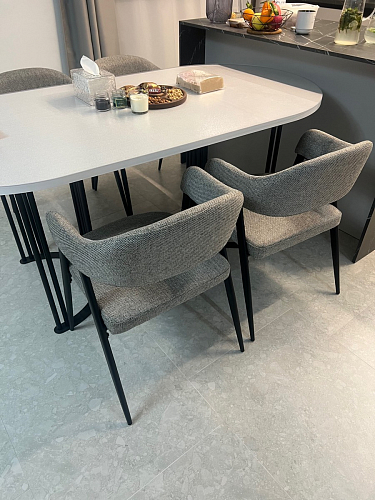 Стул на металлокаркасе Twin gray / black фото покупателя 9