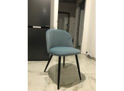 Стул на металлокаркасе Gabi 1 бежевый / черный с серебряными наконечниками фото покупателя 424