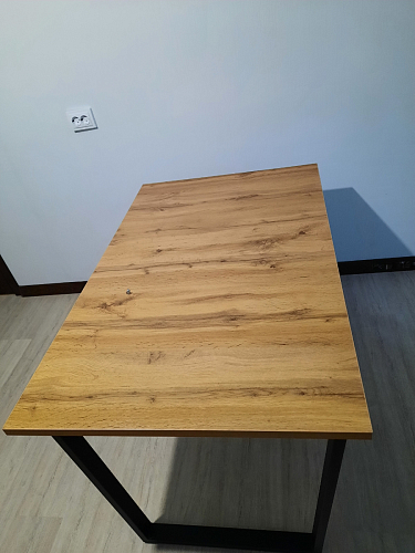 Стол Лота Лофт 140 25 мм черный матовый / бетон фото покупателя 653