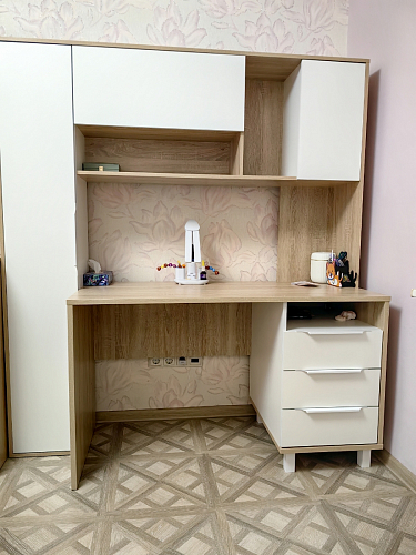 Компьютерный стол Комфорт 12.95 N дуб сонома / темно-серый фото покупателя 44