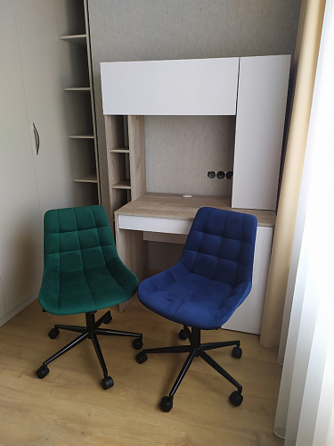 Компьютерное кресло Честер черный / зеленый фото покупателя 9