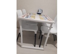 Стол Лота Лофт 140 25 мм юта / белый матовый фото покупателя 344