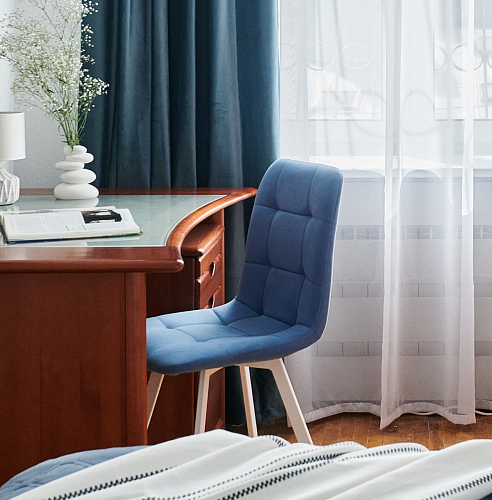 Стул на металлокаркасе Чилли К черный / зеленый фото покупателя 397