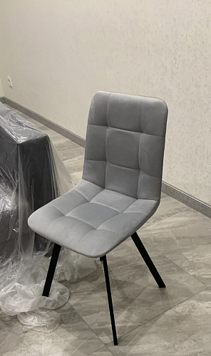 Стул на металлокаркасе Чилли синий / белый фото покупателя 859