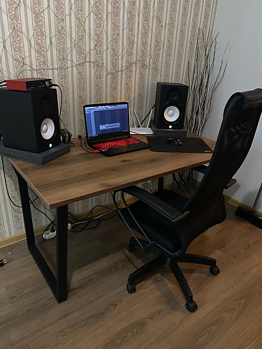 Деревянный стол Лота Лофт 140х80 дуб крафт табачный / черный матовый фото покупателя 8