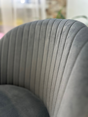 Стул на металлокаркасе Gabi dark beige / black / silver фото покупателя 347