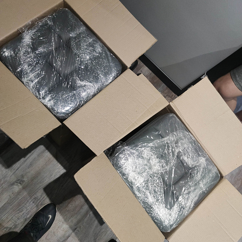 Барный стул Лофт ткань канди крем / черный матовый фото покупателя 109