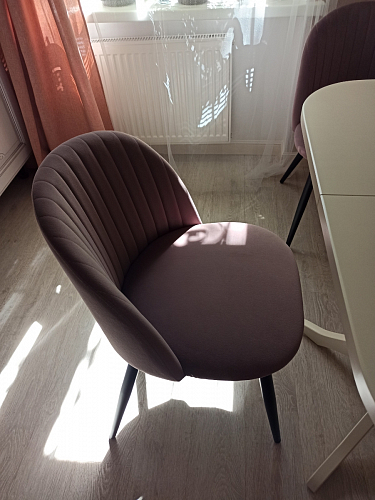 Стул на металлокаркасе Gabi latte / gold / black фото покупателя 992