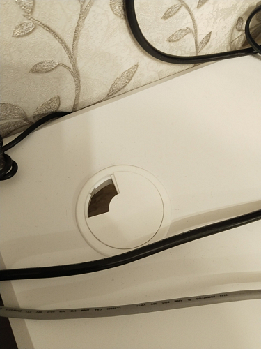 Компьютерный стол Маркос с механизмом подъема 140х80х75 орех кантри / белый фото покупателя 22