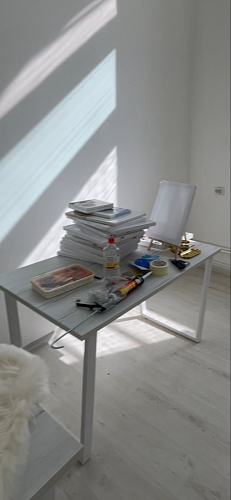 Стол Лота Лофт 140 25 мм черный матовый / бетон фото покупателя 221