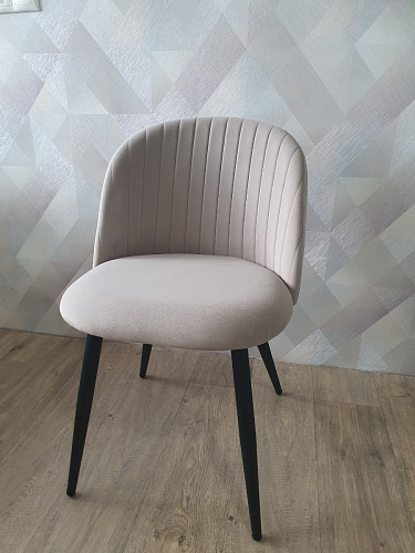 Стул на металлокаркасе Gabi 1 beige / black фото покупателя 416