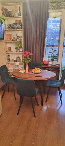 Стул на металлокаркасе Чилли зеленый / черный фото покупателя 973