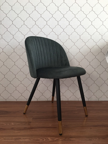 Стул на металлокаркасе Gabi 1 line light blue / black фото покупателя 57