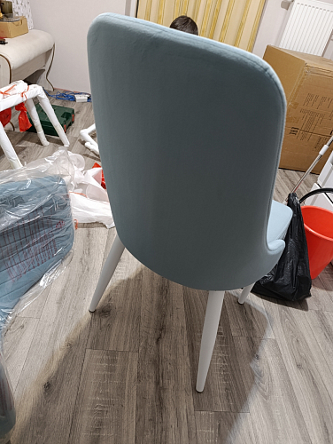 Стул на металлокаркасе Kora green / black фото покупателя 347