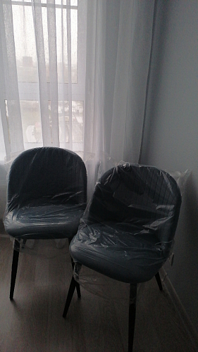 Стул на металлокаркасе Gabi 1 light purple / black фото покупателя 832