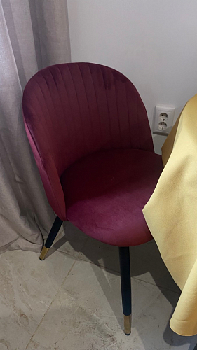 Стул на металлокаркасе Gabi wine red / black фото покупателя 409