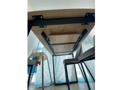 Стол Лота Лофт 140 25 мм черный матовый / бетон фото покупателя 284