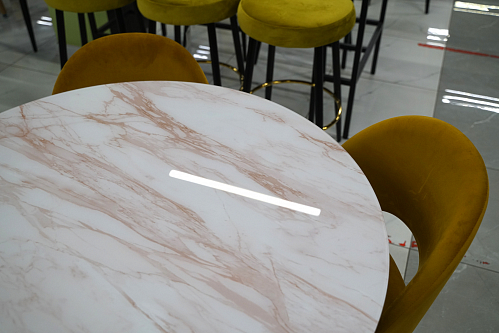 Стеклянный стол Анселм леонардо / черный из шоурума 2