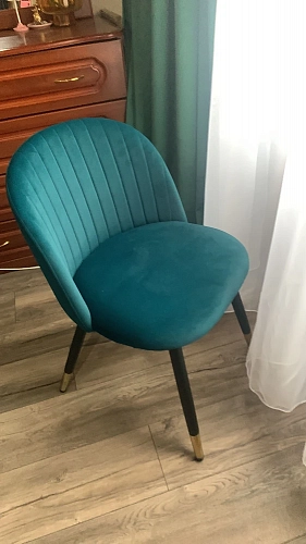 Стул на металлокаркасе Gabi green / black фото покупателя 61