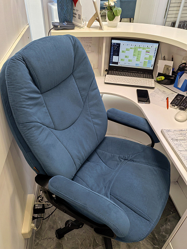 Компьютерное кресло Comfort lux серый фото покупателя 89