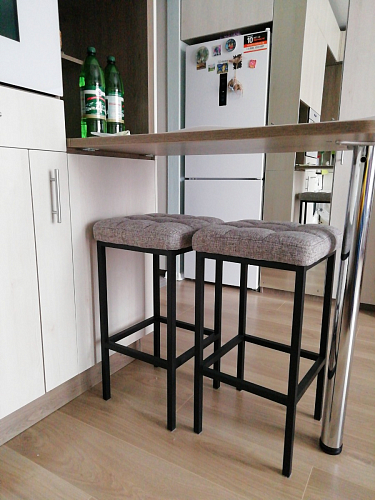 Барный стул Лофт катания минт / белый матовый фото покупателя 277