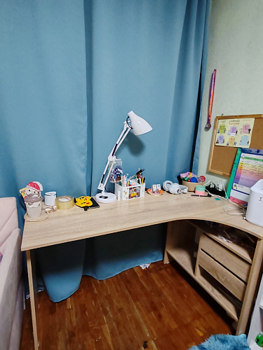 Письменный стол СПм-25 левый белый  - Уцененный экземпляр фото покупателя 58