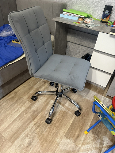 Компьютерное кресло One флок серый 29 фото покупателя 77