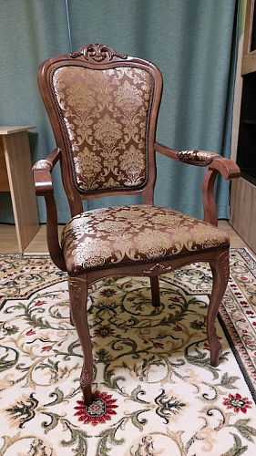 Стул Руджеро патина золото / молочный фото покупателя 1