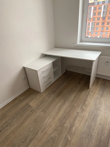 Компьютерный стол КСТ-109П правый дуб сонома / белый фото покупателя 110