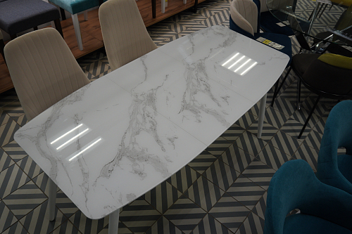 Стул на металлокаркасе Kora green / black из шоурума 14