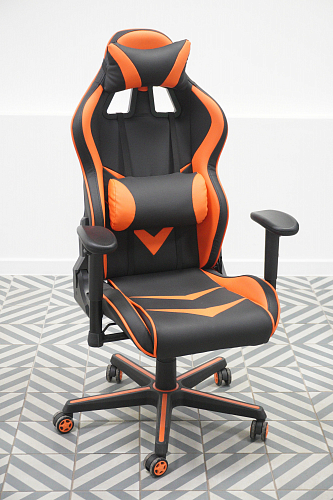 Компьютерное кресло Racer черное / оранжевое из шоурума 2