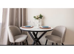 Стул на металлокаркасе Gabi gray / black фото покупателя 655