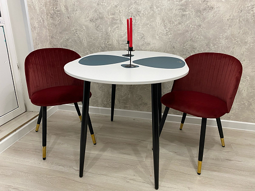 Стул на металлокаркасе Gabi latte / gold / black фото покупателя 503