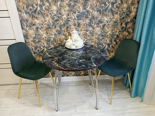 Стул на металлокаркасе Dabl wine red фото покупателя 65