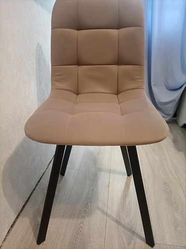 Обеденная группа Эделин темно-серый / бетон / черный матовый фото покупателя 8