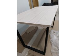 Деревянный стол Лота Лофт 120(160)х75 черный матовый / бетон светлый фото покупателя 441