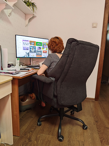 Компьютерное кресло Brooklyn ткань черный фото покупателя 4