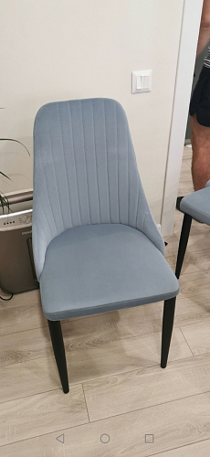 Стул на металлокаркасе Kora green / black фото покупателя 473