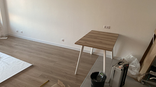 Стол раскладной Колон Лофт 120 32 мм дуб галифакс табако / черный матовый фото покупателя 6