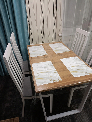 Стол раскладной Лота Лофт 120 25 мм юта / черный матовый фото покупателя 451