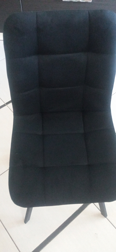 Стул на металлокаркасе Чилли К черный / зеленый фото покупателя 334