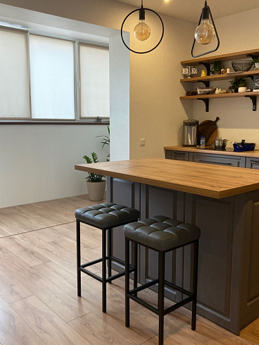 Барный стул Лофт катания минт / белый матовый фото покупателя 7