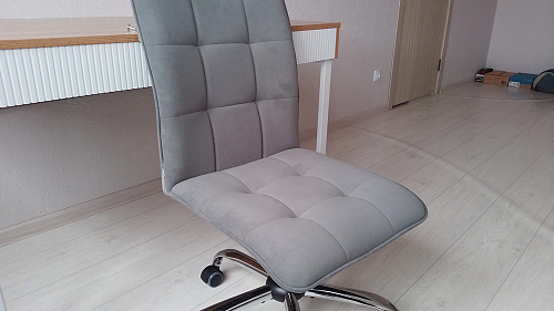 Компьютерное кресло One/Ван флок серый 29 фото покупателя 84