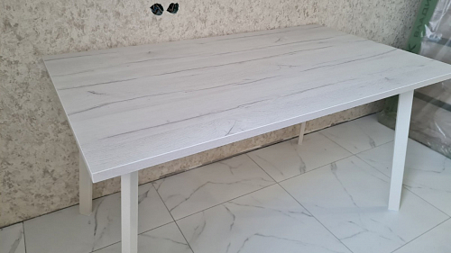 Стол Тринити Лофт 120 32 мм дуб галифакс табако / черный матовый фото покупателя 442