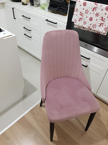 Стул на металлокаркасе Kora green / black фото покупателя 455