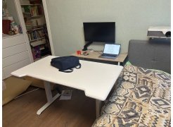 Компьютерный стол Маркос 140х80 зеленый / черный фото покупателя 35