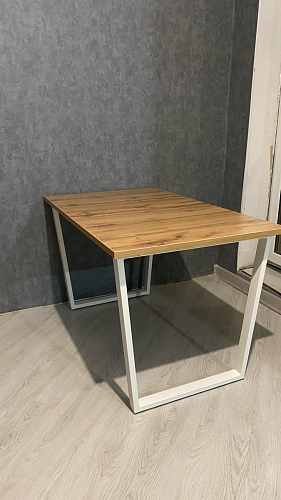 Деревянный стол Лота Лофт 140х80 дуб крафт табачный / черный матовый фото покупателя 593