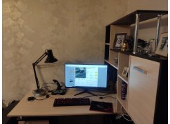 Стол компьютерный Джаз-15 белый правый фото покупателя 101